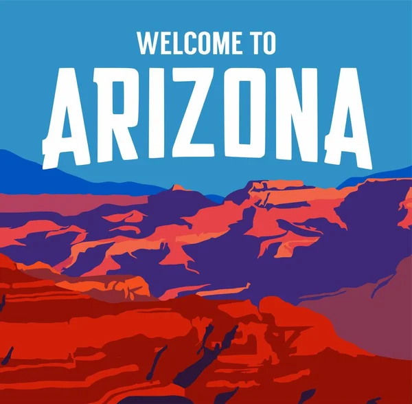 Arizona 'ya dağ manzaralı hoş geldiniz.