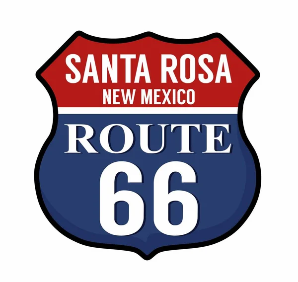 Santa Rosa Neue Mexikanische Route — Stockvektor