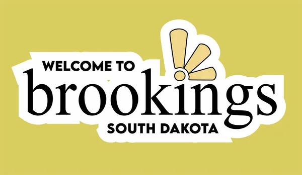 Vítejte Brookings South Dakota — Stockový vektor