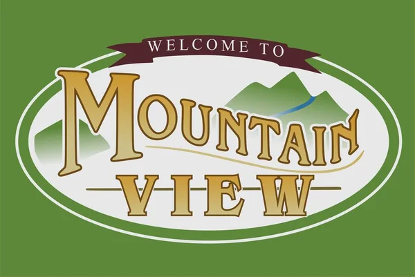 Welcome Mountain View Missouri — стоковый вектор