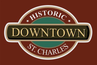 Kırmızı arka planlı Aziz Charles Missouri  