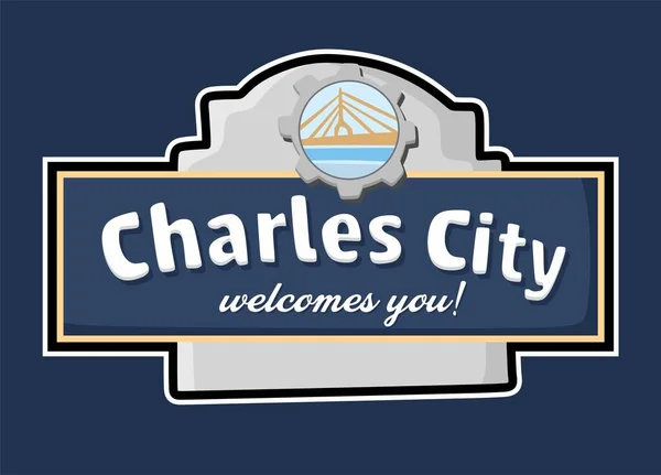 Charles City Iowa Best Quality — Image vectorielle