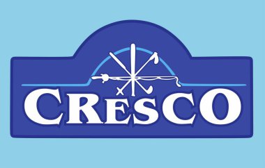 Cresco Iowa ile Mavi Arkaplan 