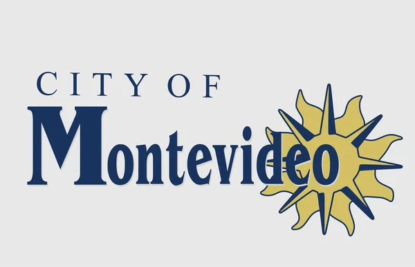 Město Montevideo Minnesota Nejlepší Kvalitou — Stockový vektor