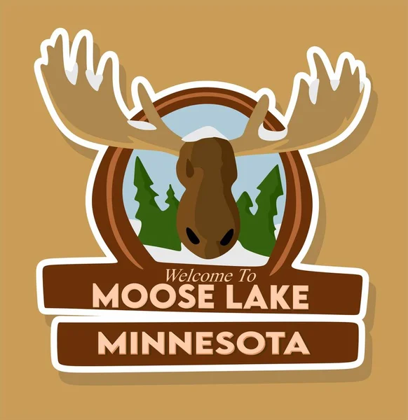 Moose Lake Minnesota Best Quality — Vector de stock