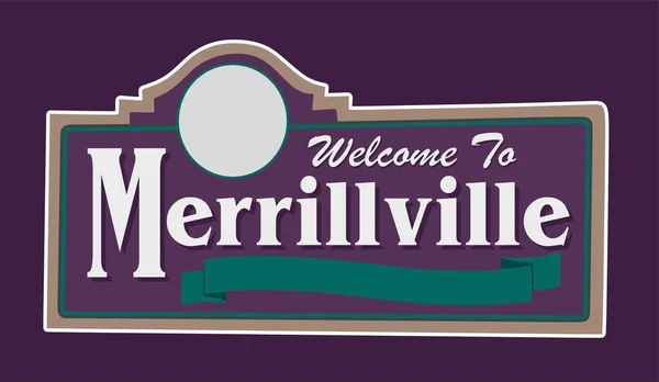 Merrillville Indiana Лучшим Качеством — стоковый вектор