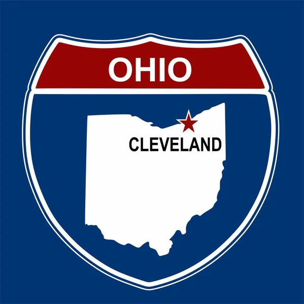 Cleveland Ohio Con Mejor Calidad — Vector de stock