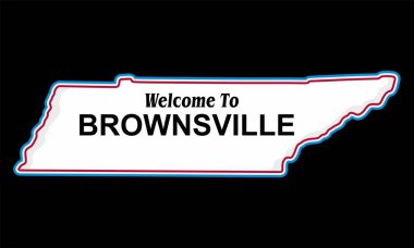 Brownsville Tennessee siyah arkaplanlı 