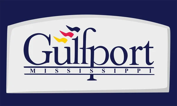 Gulfport Mississippi Nejlepší Kvalitou — Stockový vektor