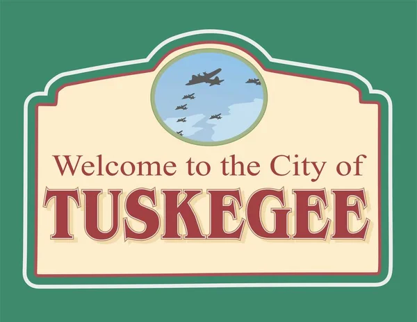 Yeşil geçmişi olan Tuskegee Alabama 