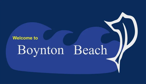Boynton Beach Florida Nejlepší Kvalitou — Stockový vektor