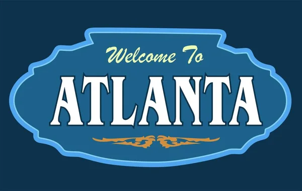 Atlanta Géorgie Avec Meilleure Qualité — Image vectorielle