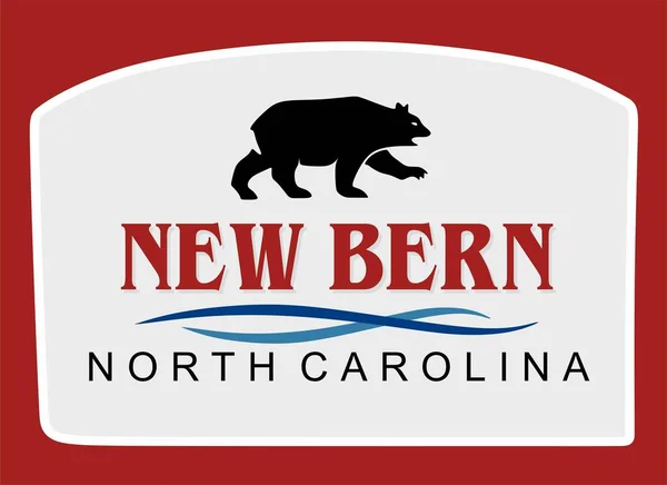 New Bern North Carolina Best Quality — Stockový vektor