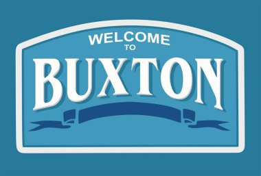 Mavi arka planlı Buxton Kuzey Carolina 