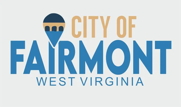 Město Fairmont West Virginia — Stockový vektor