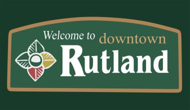 Rutland Vermont with green background 
