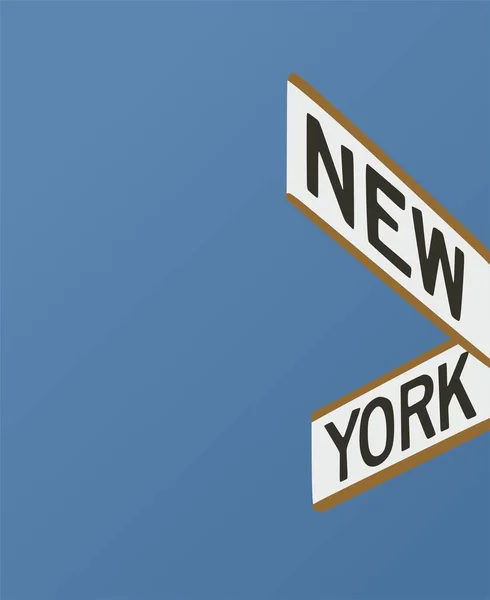 New York City Blue Background — 스톡 벡터