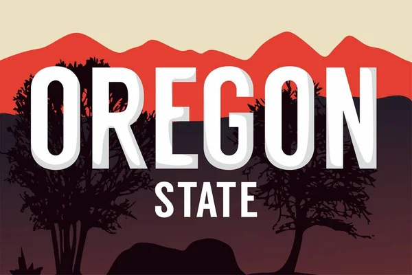 Oregon State Best Quality — Vector de stock