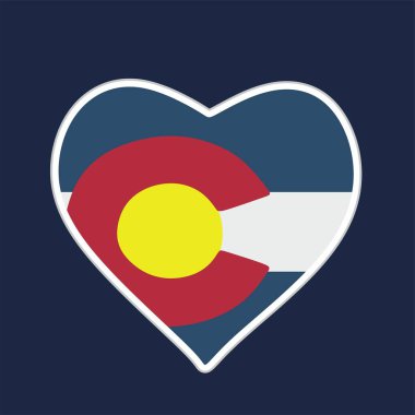 Love Colorado State with blue background 