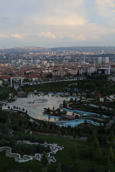 Turchia Ankara Parco Valle Esertepe Vista Sulla Città Trkiye Ankara — Foto Stock