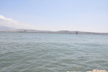 Günbatımı şehri manzarası