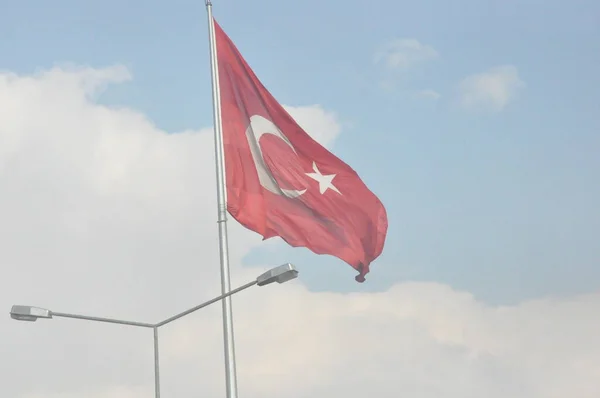 土耳其安卡拉市观景旗 — 图库照片