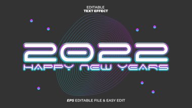 Uzay Düzenlenebilir Metin Efektinden 2022