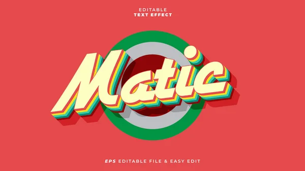 Matic Community Effet Texte Modifiable — Image vectorielle