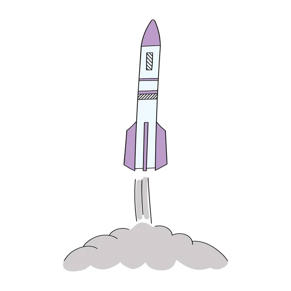 Запуск Ракеты — стоковый вектор