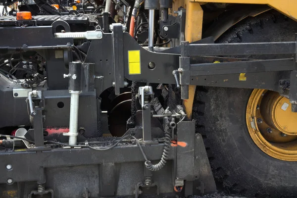 Industrial Machine Road Construction Tool Heavy Equipment Asphalt Road Paving — ストック写真