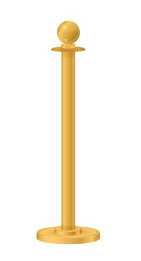 Geri çekilebilir kemer askısı. Taşınabilir bant engeli. Kırmızı halı ve altın ipler. Özel bir etkinlik, film galası, gala, tören, ödül konsepti. Vektör