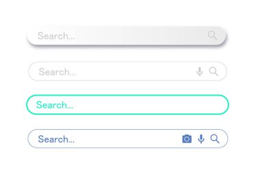 Arama barı. İnternet kutusunu, gölgeli ui barlarını ve vektör simgesi olan boş arama motorunu ara. Vektör araması