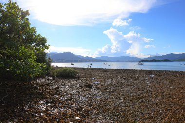 Ma On Shan Long Keng Village Plajı, Hong Kong, 22 Eylül 2021  