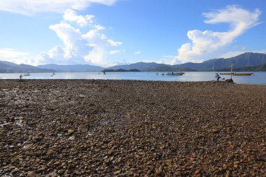 Ma On Shan Long Keng Village Plajı, Hong Kong, 22 Eylül 2021  