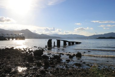 Wu Kwai Sha iskelesinin arkeolojik alanı, Hong Kong, 22 Eylül 2021 