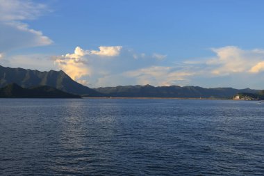 Tolo Limanı 'nın Güzel Sahnesi ve Pat Sin Leng Country Park, Hong Kong, 22 Eylül 2021 