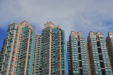 Wu Kai Sha 'da ikamet alanı, Hong Kong, 22 Eylül 2021 