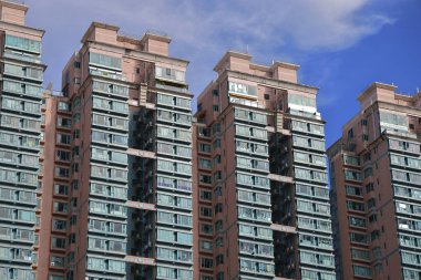 Wu Kai Sha 'da ikamet alanı, Hong Kong, 22 Eylül 2021 