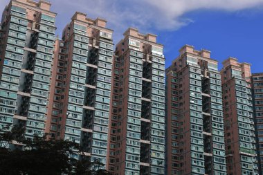 Wu Kai Sha 'da ikamet alanı, Hong Kong, 22 Eylül 2021 
