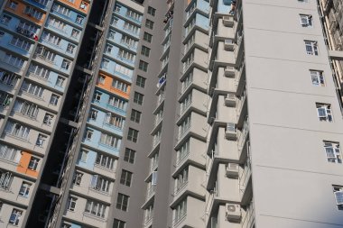 Konut manzarası, Hong Kong, 2 Ekim 2021 