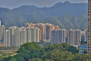 Konut manzarası, Hong Kong, Çin, 2 Ekim 2021 