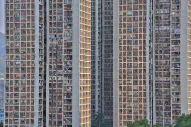 Konut manzarası, Hong Kong, Çin, 2 Ekim 2021 