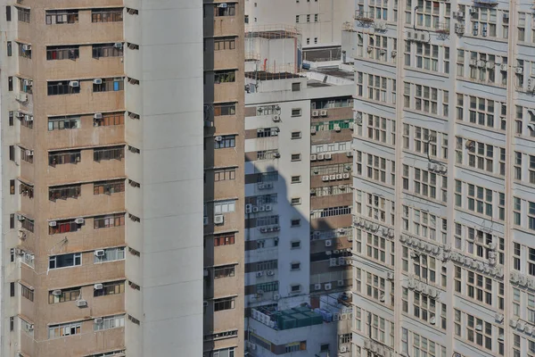 Uitzicht Residentiële Gebouwen Hong Kong Okt 2021 — Stockfoto