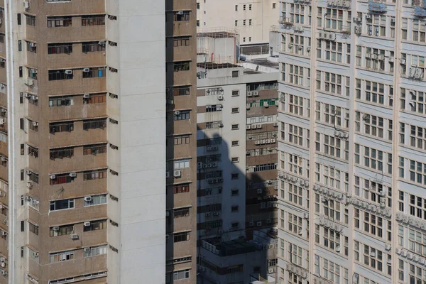 Vista Edificios Residenciales Hong Kong Oct 2021 — Foto de Stock