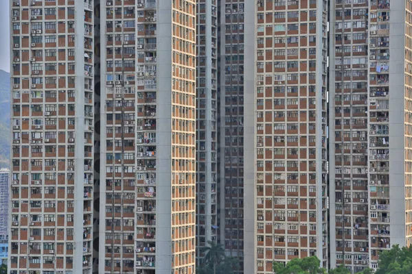Vista Edificios Residenciales Hong Kong China Oct 2021 — Foto de Stock