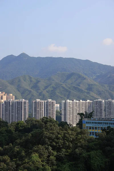 2021年10月2日香港住宅楼宇概览 — 图库照片