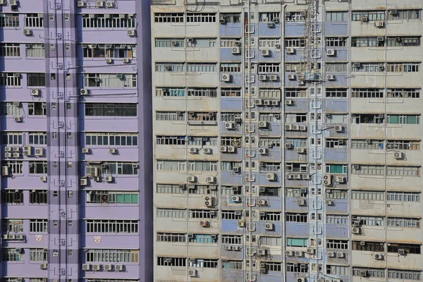 Kilátás Lakóépületek Hong Kong Kong Kína Okt 2021 — Stock Fotó