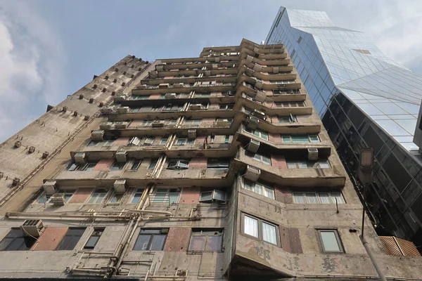 Old Apartment Buildings Causeway Bay Hong Kong Oct 2021 — Stock Photo, Image
