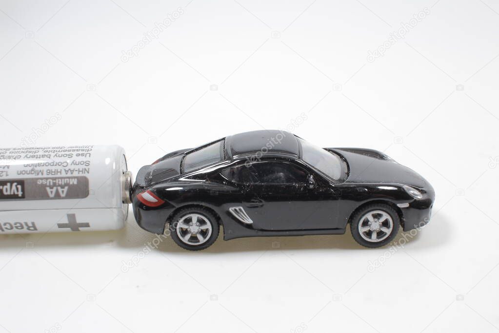 mini car charging on Electric battery