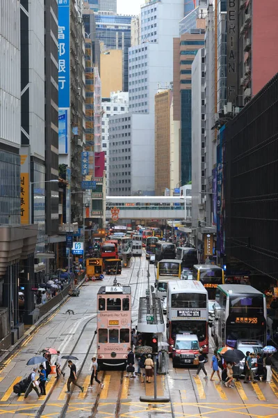 Straat Scene Hong Kong Stad Oct 2021 — Stockfoto